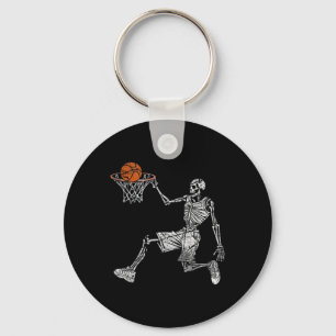 Skeleton Halloween Sketll Player Sketller Dunking Key Ring