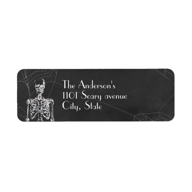 Skeleton Halloween Spider Web (Front)