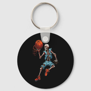 Skeleton Halloween Spooky Dunking Skull Costume  Key Ring