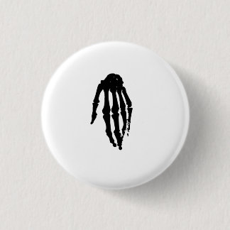 Skeleton Hand 3 Cm Round Badge