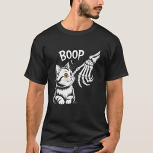 Skeleton Hand Boop Cat for Cat Moms and Dads T-Shirt
