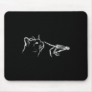 Skeleton Hand Boop Pumpkin Spooky Black Mum Hallow Mouse Mat