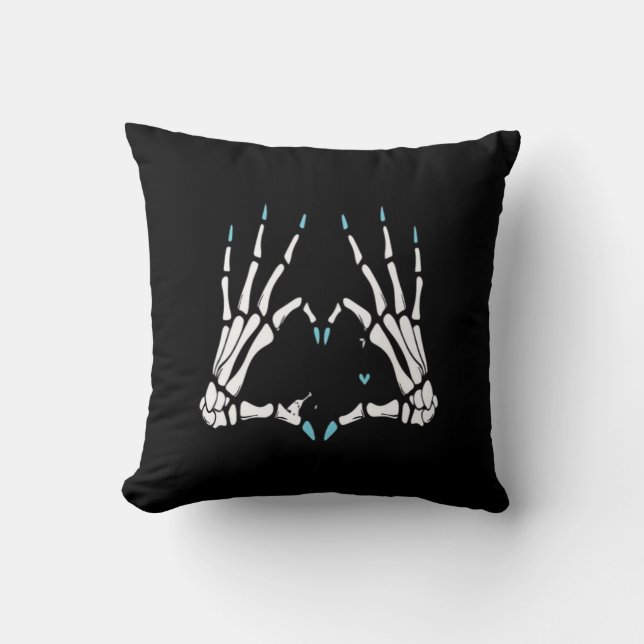 Skeleton Hand Classic Halloween Cushion (Front)