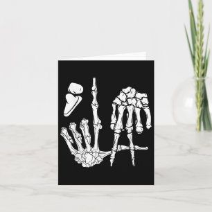 Skeleton Hand Comma La Punctuation Kamala Harris  Card