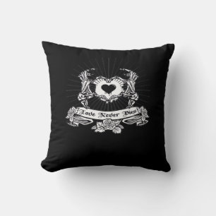 Skeleton Hand Design Classic Cushion
