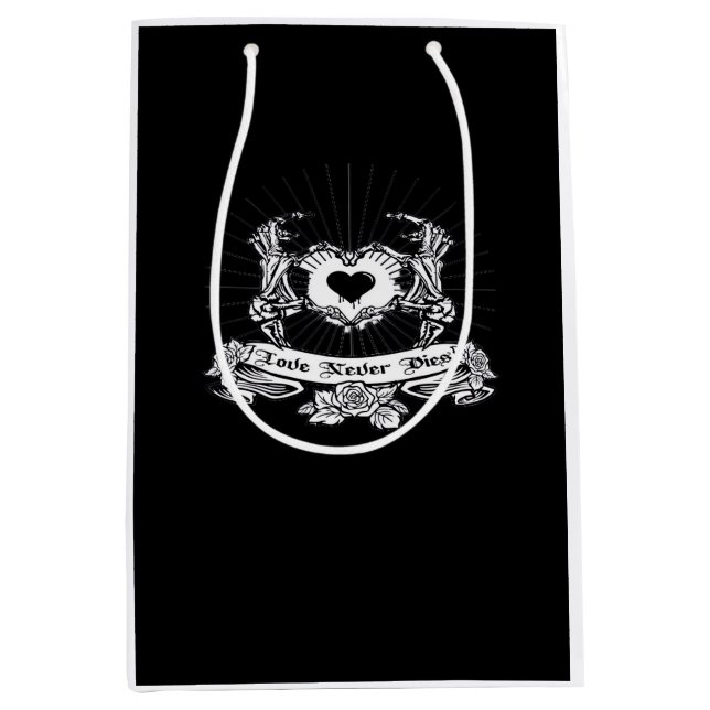 Skeleton Hand Design Classic Medium Gift Bag (Front)