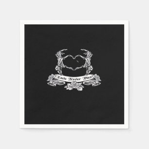 Skeleton Hand Design Napkin