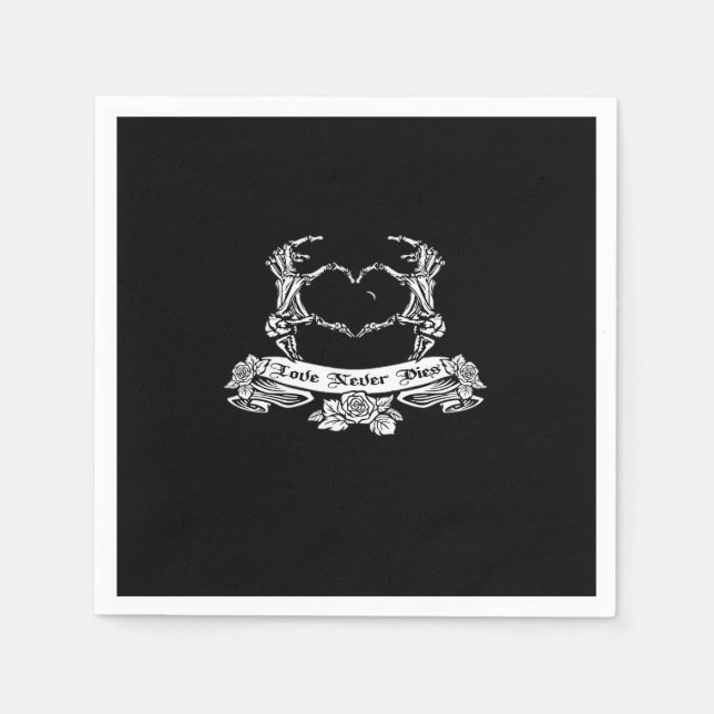 Skeleton Hand Design  Napkin (Front)