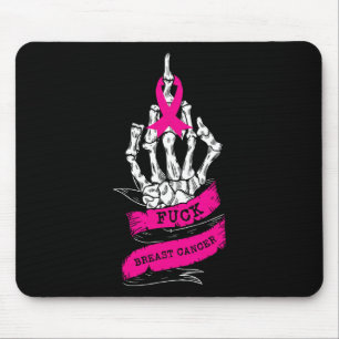 Skeleton Hand For Pink Funny Breast Cancer Awarene Mouse Mat