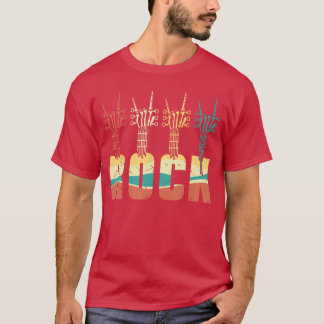 Skeleton Hand Guitar Halloween Punk Music Rock and T-Shirt
