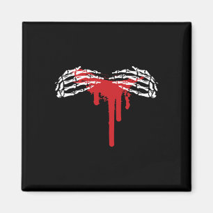 Skeleton Hand Halloween Costume Scary Goth Gothic  Magnet