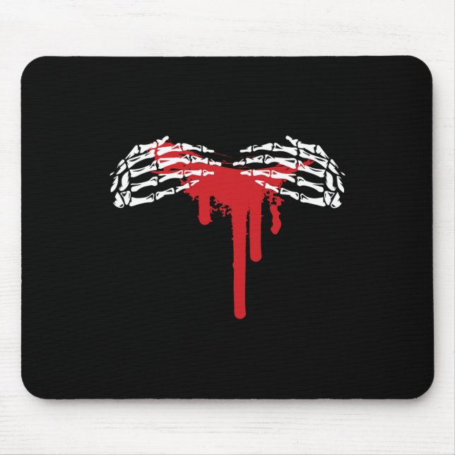 Skeleton Hand Halloween Costume Scary Goth Gothic  Mouse Mat (Front)