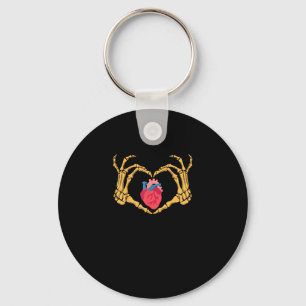 Skeleton Hand Heart Anatomy Cardiac Cvicu Nurse Ha Key Ring