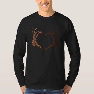 Skeleton Hand Heart Black History Month BLM Africa T-Shirt