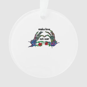 Skeleton Hand Heart Design Ornament