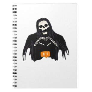 Skeleton Hand Heart Follower Classic Notebook