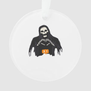 Skeleton Hand Heart Follower Classic Ornament