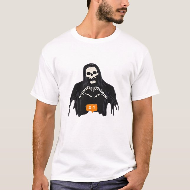 Skeleton Hand Heart Follower Classic T-Shirt (Front)