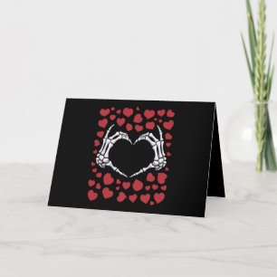 Skeleton Hand Heart Funny Bones Valentine's Day Thank You Card