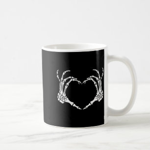 Skeleton Hand Heart Halloween Funny Bones Love  Coffee Mug