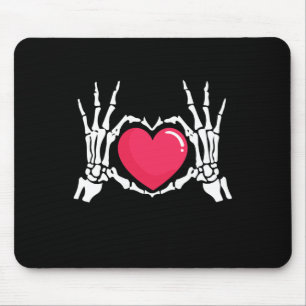 Skeleton Hand Heart Halloween  Mouse Mat