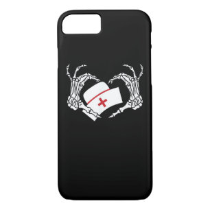 Skeleton Hand Heart Lazy Diy Halloween Costume Nur iPhone 8/7 Case