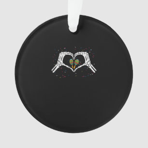 Skeleton Hand Heart Maracas Cinco De Mayo Mexican  Ornament