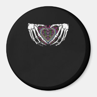 Skeleton Hand Heart Muertos Mexican Day Of Dead Magnet