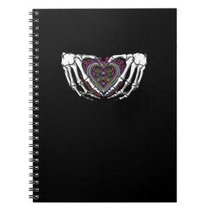 Skeleton Hand Heart Muertos Mexican Day Of Dead Notebook