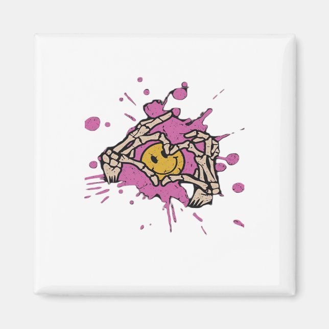Skeleton Hand Heart Show Classic Magnet (Front)