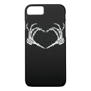 Skeleton Hand Heart Sign Costume Funny Halloween iPhone 8/7 Case