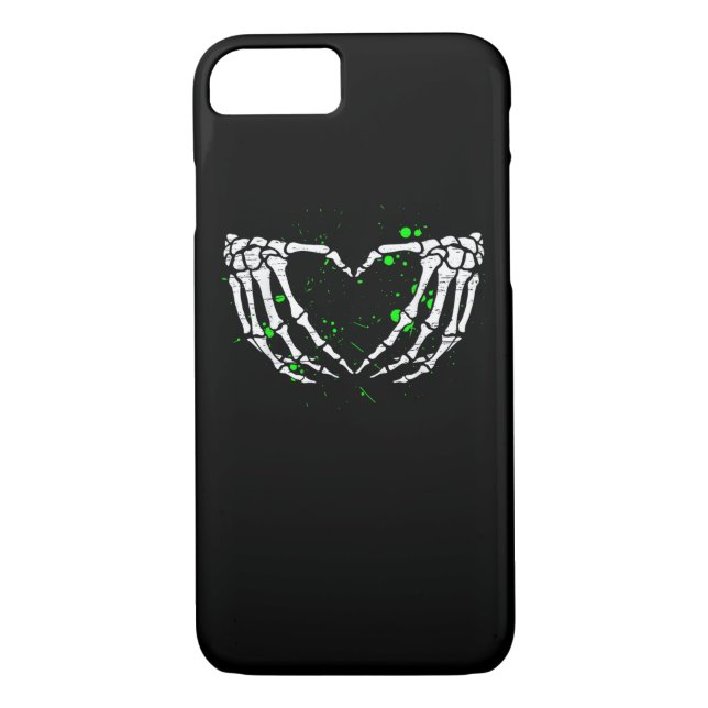 Skeleton Hand Heart Sign Costume Halloween Case-Mate iPhone Case (Back)