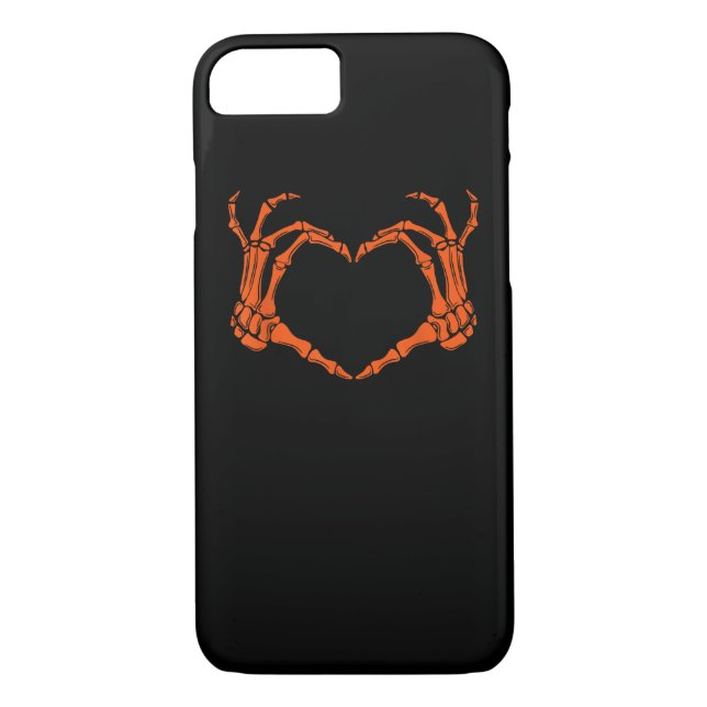 Skeleton Hand Heart Sign Costume Halloween Design Case-Mate iPhone Case (Back)