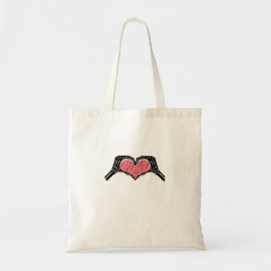 Skeleton Hand Heart Sign Valentines Day Classic Tote Bag