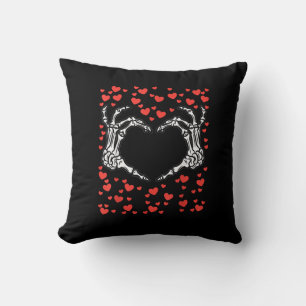Skeleton Hand Heart Valentines Day Funny Classic Cushion