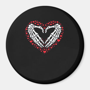 Skeleton Hand Heart Valentines Day Funny Couple Cu Magnet