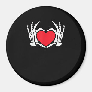 Skeleton Hand Heart Valentines Day Funny Meme Magnet