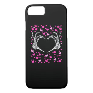 Skeleton Hand Heart Valentines Day Funny Viral iPhone 8/7 Case