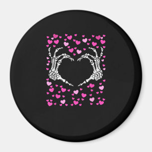 Skeleton Hand Heart Valentines Day Funny Viral Magnet