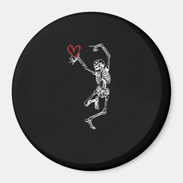Skeleton Hand Heart Valentines Day Magnet (Front)