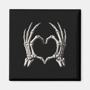 Skeleton Hand Heart Xray Retro Funny Halloween Cos Magnet