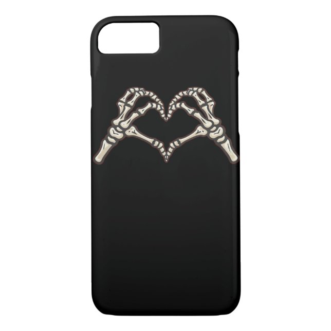 Skeleton Hand Hearts Design Case-Mate iPhone Case (Back)