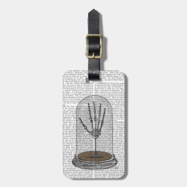Skeleton Hand In Bell Jar 2 Luggage Tag (Front Vertical)