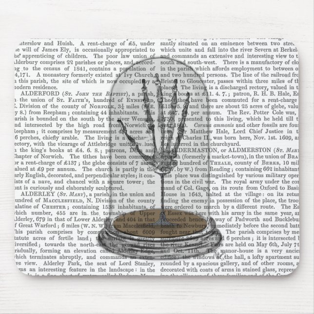 Skeleton Hand In Bell Jar 2 Mouse Mat (Front)