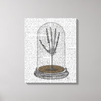 Skeleton Hand In Bell Jar