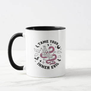 Skeleton Hand Making Heart Mug