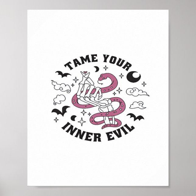 Skeleton Hand Making Heart  Poster (Front)