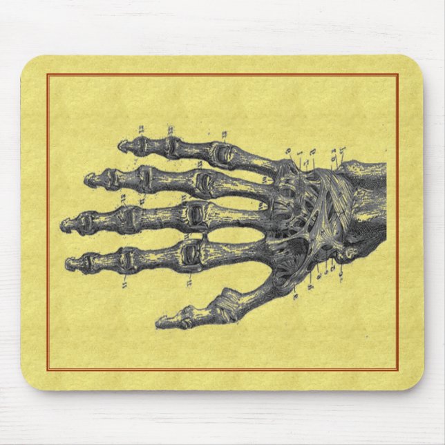skeleton hand mouse mat (Front)