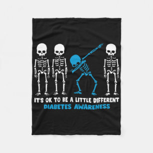 Skeleton Hand Peace Sign Halloween Costume Bones Fleece Blanket