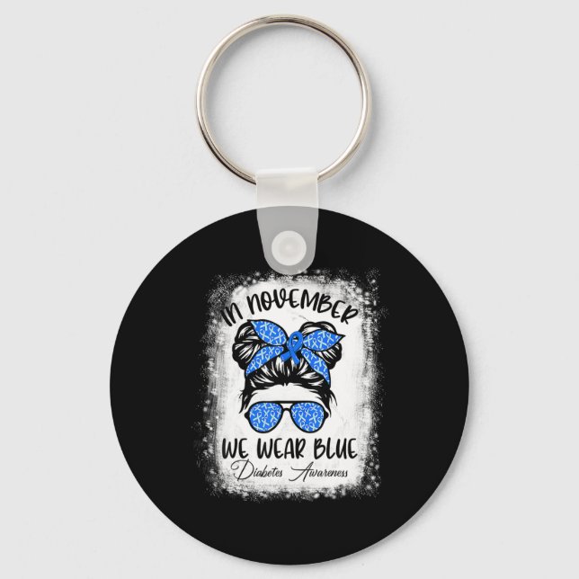 Skeleton Hand Peace Sign Halloween Costume Bones  Key Ring (Front)
